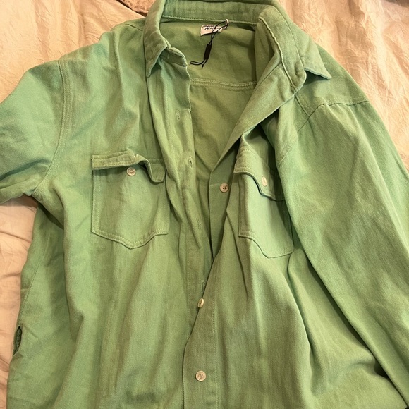 Light Green Button Down from Princess Polly - worn once - Picture 5 of 6